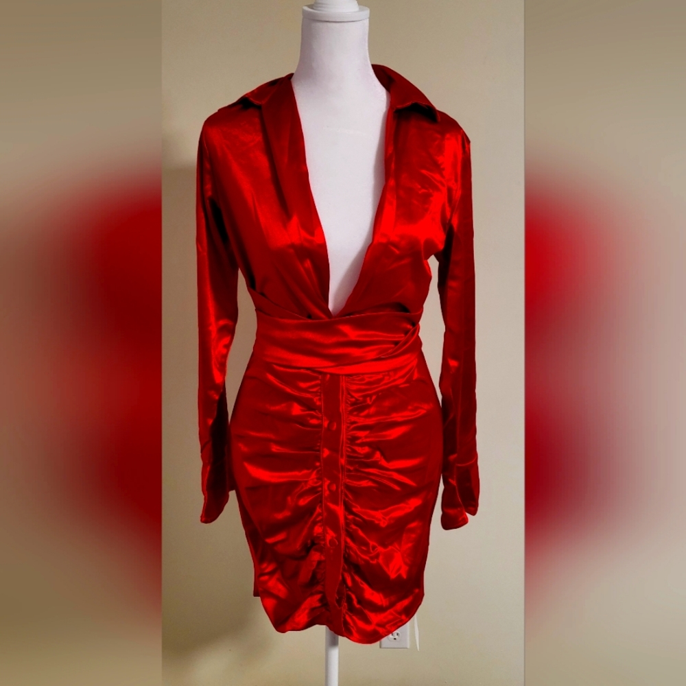 NWT Xoo Kool Red Mini Dress Size M